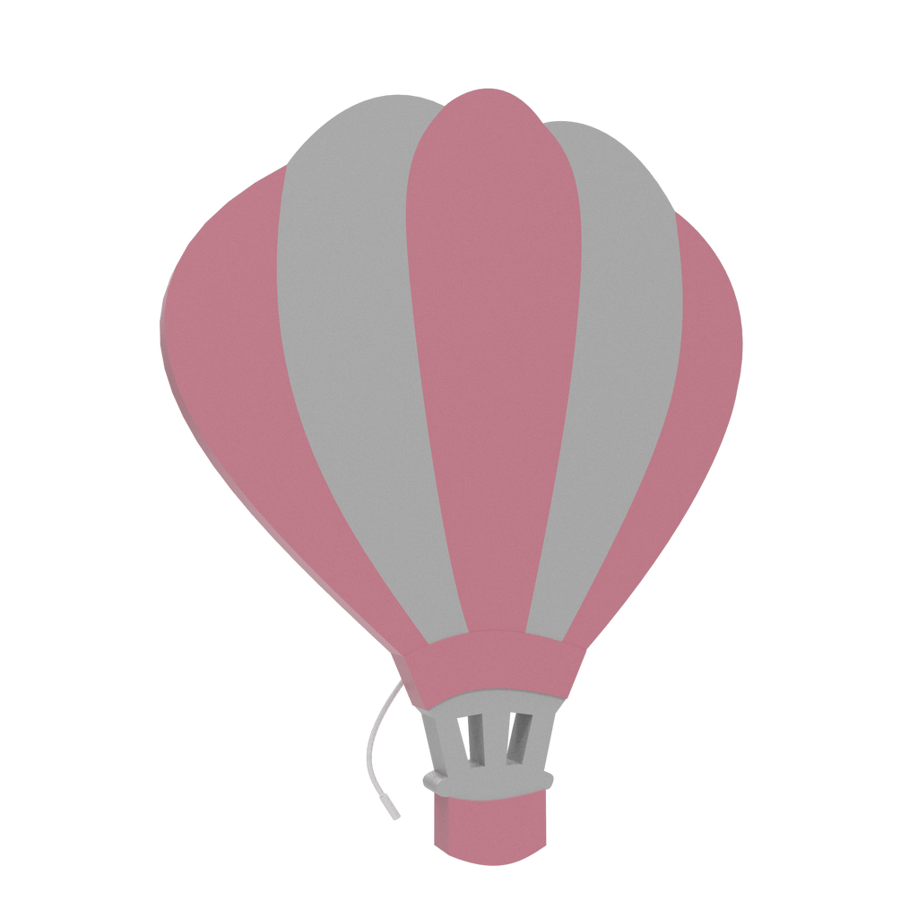 Luminaire murale chambre bébé air ballon rose